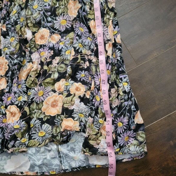 For Love And Lemons Arabella Maxi Dress Womens M Boho Chic Floral Y2K Romance - Picture 10 of 10